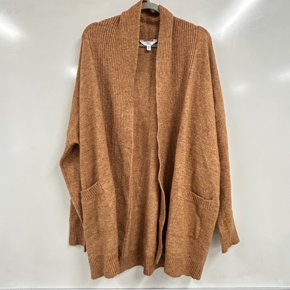 0130 Time and Tru Cozy Tan Open-Front Sweater XXL (20) New With Tags - Picture 1 of 5